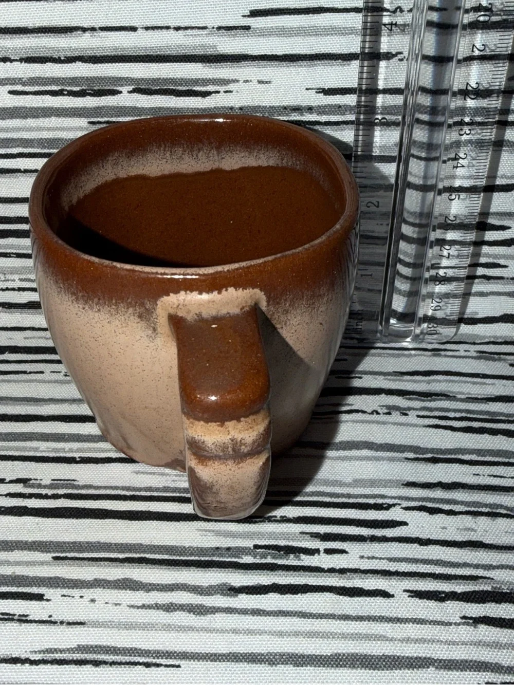 Frank-Oma 5c Handmade Ceramic Mug with Desert Gold / Desert Sand Glaze.